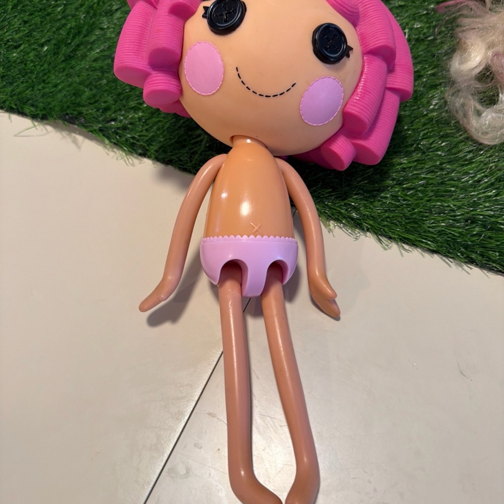Lalaloopsy Crumbs Sugar Cookie Full Size Doll Pink Hair 2009 Missing Clothes